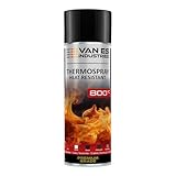 VE-INDUSTRIES Thermolack Spray Ofenlack Auspufflack Hitzebeständiger Lack Ofenfarbe...