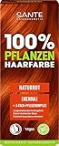 SANTE Naturkosmetik 100% Pflanzenhaarfarbe Pulver 06 Naturrot, vegane...