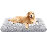 FEANDREA Hundebett, Hundekissen, Flauschige Hundematte, Langer Plüsch, 122 x 74 cm,...