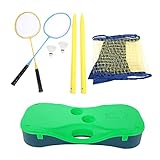 XSY Badminton-Set für Spiele im Freien, tragbares, faltbares Badminton-Gitter mit...