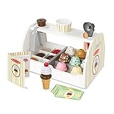 Melissa & Doug Eistheke aus Holz | Rollenspiel | Spiellebensmittel | Holzspielzeug für...