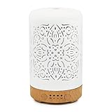 Earnest Living Aroma Diffuser für Ätherische Öle 100 ml - Weißer Keramik...