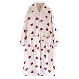 Generisch Morgenmantel Damen Plüsch Flauschig Hausmantel Winter Warm Dicke Saunamantel...