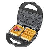 6-in-1 Waffeleisen Rund Multifunktion Snack Machine | Cool-Touch-Griffe | 750...
