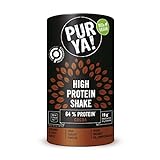 PURYA! Vegan High Protein Shake Kakao, veganer High Protein Drink in Bio Qualität,...