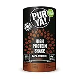 PURYA! Vegan High Protein Shake Kakao, veganer High Protein Drink in Bio Qualität,...