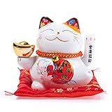 lachineuse Maneki Neko Winkekatze Weiß – Glückskatze – Kawaii Japanische...