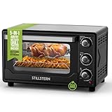 Stillstern Minibackofen mit Umluft (25L) NEU: CYCLONE PRO+ (Antihaftbeschichtung), DE...