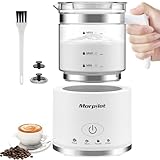 Morpilot Milchaufschäumer Elektrisch, 500ml 600W, 4 in 1 Milchschäumer für...