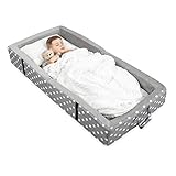 Milliard Reisbett mit Matratze und Rausfallschutz, Kinderbett für Baby und...