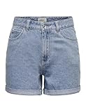 ONLY Damen Shorts high Waist 5-Pocket Design Knopfleiste Reißverschluss Kurze...