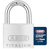 ABUS Vorhängeschloss Titalium 64TI/40 - 2er Set, gleichschließend - Kellerschloss mit...