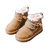 BIISDOST Winter Mädchen Jungen Stiefeletten Bequem Warm Gefüttert Freizeitschuhe...