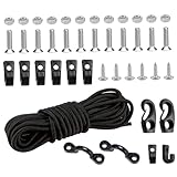 SUPVOX Kayak Bungee Cord mit Edelstahl J Haken und C Haken Elastische Spanngummis für...