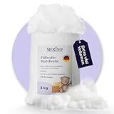 Merino® - Füllwatte 3 Kg Beutel - Füllmaterial Watte aus 100% Polyester - Hochwertige...