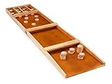 Gamesson Unisex-Tischspiel, holländisches Shuffle, Braun, 200 cm
