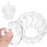Alipis 2 Stück Bonbonglas Durchsichtiges Vorratsglas mit Deckel Kristall-Schmuckhalter...