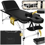 tectake® Massageliege 3 Zonen, Massagetisch, Massageliege klappbar, höhenverstellbare...