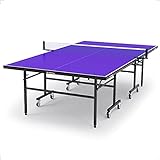 Tischtennisplatte Indoor, Tischtennistisch klappbar, 9 Fuß Tischtennisplatten - Schneller...