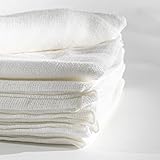 Stoffwindeln 80x80 cm gesäumt, Spucktücher, Mulltücher, 5er Pack, reine Baumwolle, 95°...