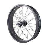 20×4,0 Zoll E-Bike Fahrradfelgen 24 26 Zoll Fat Tire Vorderrad 6 Schrauben...