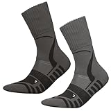 Tiedtke-Medical TREKKING SILVER Wandersocken 2 Paar – geruchshemmende Trekkingsocken mit...