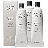 mellow NOIR Intensive Repair Hand & Nail Cream 3x 100ml – Handcreme für raue, trockene...