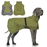 WUFANC Hundemantel Wasserdicht - Reflektierende Hundejacke mit Verstellbarem Verschluss...