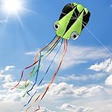 XIMEY Octopus Drachen, Drachen Kinder, Drachen Flugdrachen Groß, 400 x 72 cm, Flugdrachen...