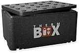 THERM BOX Styroporbox Groß GN 1/1 46 Liter Isolierbox Thermobox Warmhaltebox...