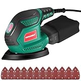 HYCHIKA Multischleifer, Deltaschleifer 200W, mit 12 Schleifblätter (Körnung 80/120/240),...