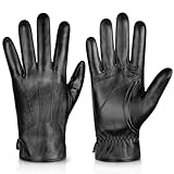 Alepo Handschuhe Herren Winter Warm, Echtes Schaffell Lederhandschuhe...