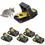 Mausefalle,GeeRic 6er Set Profi Mäusefalle,wiederverwendbar Mouse Trap,Kann in der Küche...