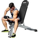 JOROTO Premium Hantelbank | Praktische Fitnessbank, geeignet als Schrägbank & Flachbank...