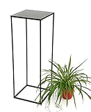 DanDiBo Blumenhocker Metall Schwarz Eckig Höhe 82 cm Blumenständer...