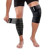 ONTYZZ Kniebandagen Stütze 1 Paar Hoch Elastisch Oberschenkel Kompressions Wickel zum...