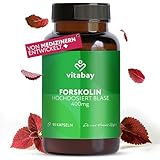 Vitabay Forskolin 400mg - 90 Kapseln aus Coleus Forskohlii Extrakt - Forskolin Hochdosiert...