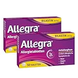 Allegra Allergietabletten | 2x50 Stk | Antiallergikum | Allergie Tabletten mit Bilastin |...