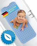 FLIPLINE Badewannenmatte rutschfest Natura Hautsensitiv [100x40 cm] - Aus TPE -...
