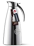 Emsa Eleganza Isolierkanne 502489 | 1 L Fassungsvermögen | Easy Open Verschluss...
