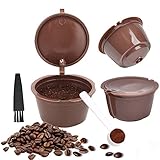 FOROREH 3pcs Kaffee kapsel Wiederverwendbarer für Dolce Gusto Machine - Nachfüllbare...