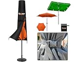 Enzeno Schutzhülle für Ø 350cm/200x300cm Sonnenschirme, 190x30/50cm Oxford...