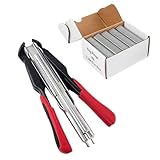 Automatische Zaunzange mit 2500 Stück Verzinkt Hog Ringe,...