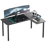 EUREKA ERGONOMIC Eckschreibtisch 155x110cm Gaming Tisch Büro Schreibtisch...