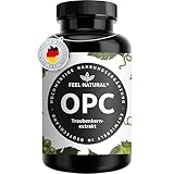 OPC Traubenkernextrakt – 240 Kapseln mit 1000mg OPC Extrakt – Höchster OPC Gehalt...