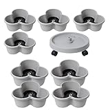 Genérico Erdbeerschablone, stapelbar, vertikaler Gartenturm, 4 Ebenen für den...