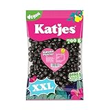 Katjes Katzen Pfötchen Großpackung (1 x 700 g) – Würzig-süßes Lakritz in...