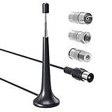 FM UKW Radio Antenne Koaxial Stecker Stabantenne mit Magnetfuß, Ancable...