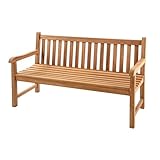 riess-ambiente.de Outdoor Gartenbank Empire Teak 160cm Natur Teakholz