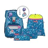 Step by Step Giant Schulranzen-Set „Mermaid Lola“, 5-teilig, blau, ergonomischer...